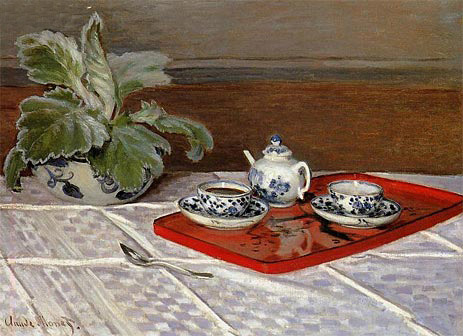 Stillleben, Teeservice, 1872 | Claude Monet | Giclée Leinwand Kunstdruck