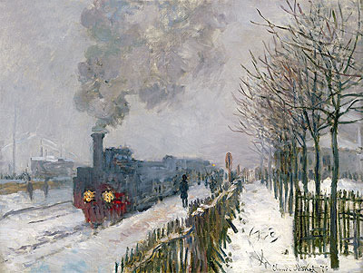Train in the Snow (The Locomotive), 1875 | Claude Monet | Giclée Leinwand Kunstdruck