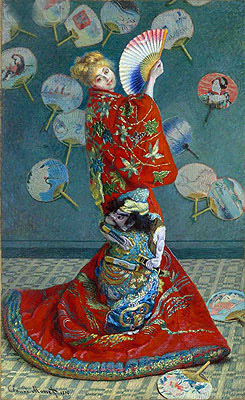 La Japonaise (Camille Monet in Japanese Costume), 1876 | Claude Monet | Giclée Leinwand Kunstdruck