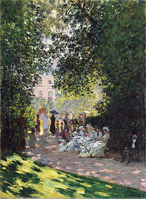 The Parc Monceau, 1878 | Claude Monet | Giclée Leinwand Kunstdruck