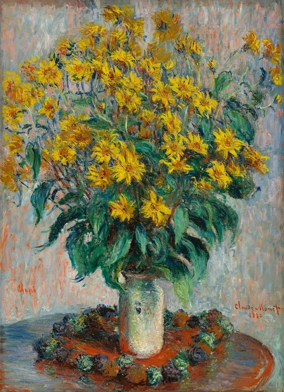 Topinamburblüten, 1880 | Claude Monet