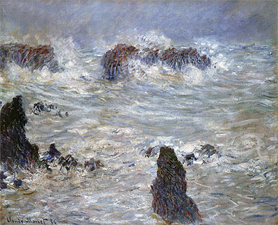 Storm at Belle-Ile, 1886 | Claude Monet | Giclée Leinwand Kunstdruck