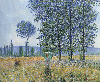 Under the Poplars, Sunlight Effect, 1887 | Claude Monet | Giclée Canvas Print