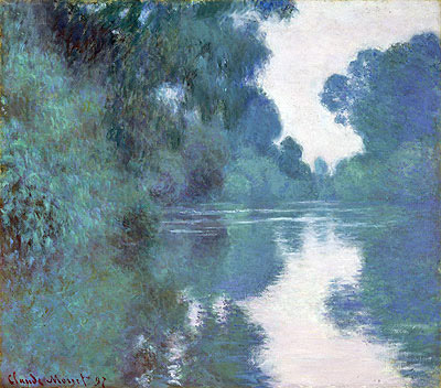 Morning on the Seine, near Giverny, 1897 | Claude Monet | Giclée Leinwand Kunstdruck