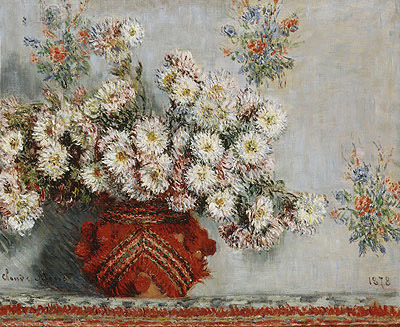 Chrysanthemums, 1878 | Claude Monet | Giclée Leinwand Kunstdruck