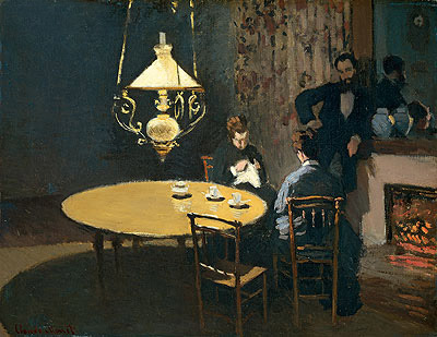 Interior, after Dinner, c.1868/69 | Claude Monet | Giclée Leinwand Kunstdruck