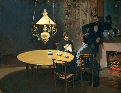 Innenraum, nach dem Abendessen, c.1868/69 | Claude Monet