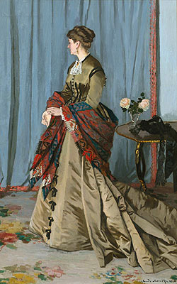 Portrait of Madame Gaudibert, 1868 | Claude Monet | Giclée Leinwand Kunstdruck