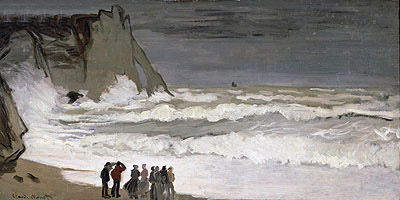 Rough Sea at Etretat, c.1868/69 | Claude Monet | Giclée Leinwand Kunstdruck
