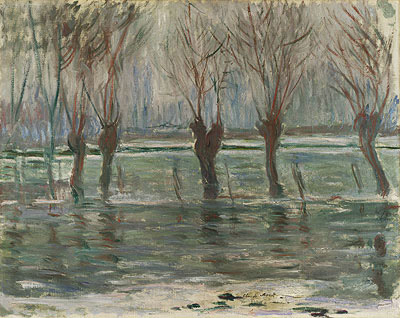 Claude Monet | Flood Waters, 1896 | Giclée Canvas Print