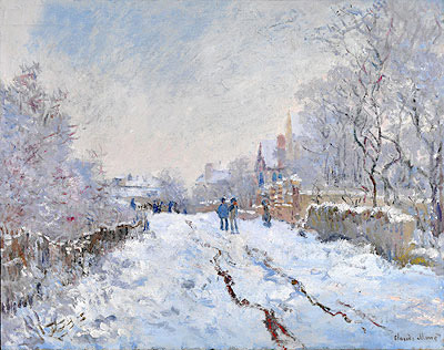 Claude Monet | Snow Scene at Argenteuil, 1875 | Giclée Canvas Print