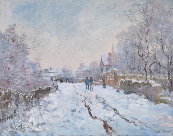 Schneeszene in Argenteuil, 1875 | Claude Monet