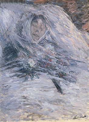 Camille Monet on her Deathbed, 1879 | Claude Monet | Giclée Leinwand Kunstdruck