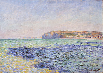 Shadows on the Sea, Pourville, 1882 | Claude Monet | Giclée Leinwand Kunstdruck