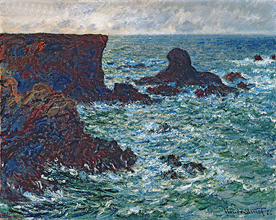 Rocks at Port-Coton, the Lion Rock, Belle Ile, 1886 | Claude Monet | Giclée Leinwand Kunstdruck