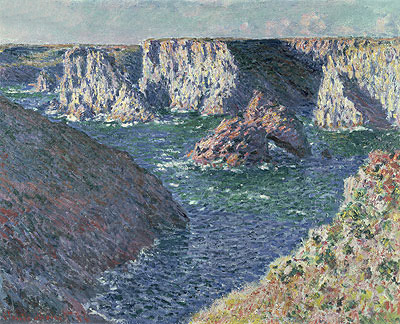 The Rocks at Belle-Ile, 1886 | Claude Monet | Giclée Leinwand Kunstdruck