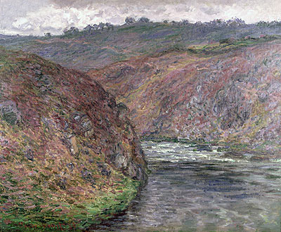 Tal der Creuse (grauer Tag), 1889 | Claude Monet | Giclée Leinwand Kunstdruck