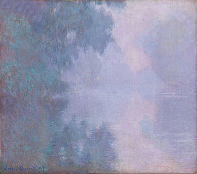 Morning on the Seine, Giverny, 1897 | Claude Monet | Giclée Leinwand Kunstdruck
