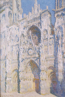 Rouen Cathedral in Full Sunlight: Harmony in Blue and Gold, 1894 | Claude Monet | Giclée Leinwand Kunstdruck