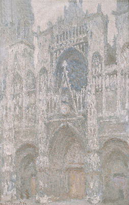 Rouen Cathedral, the West Portal, Dull Weather, 1894 | Claude Monet | Giclée Leinwand Kunstdruck