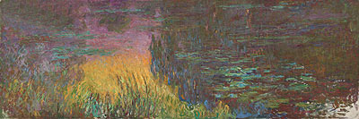 Nympheas (The Setting Sun), c.1920/26 | Claude Monet | Giclée Leinwand Kunstdruck