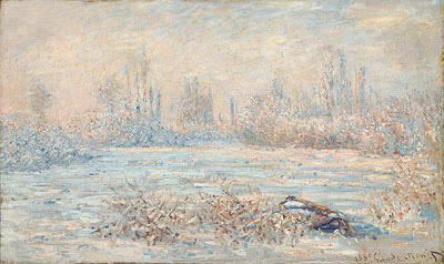 Frost near Vetheuil, 1880 | Claude Monet | Giclée Leinwand Kunstdruck