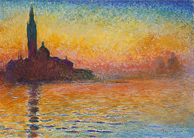San Giorgio Maggiore by Twilight, 1908 | Claude Monet | Giclée Leinwand Kunstdruck