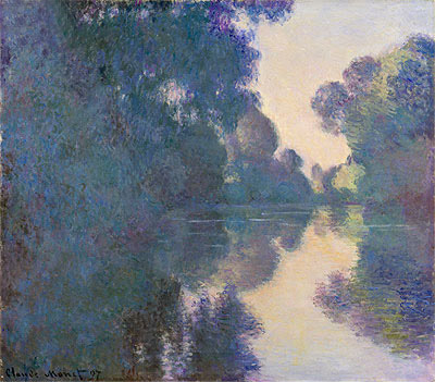 Morning on the Seine near Giverny, 1897 | Claude Monet | Giclée Leinwand Kunstdruck