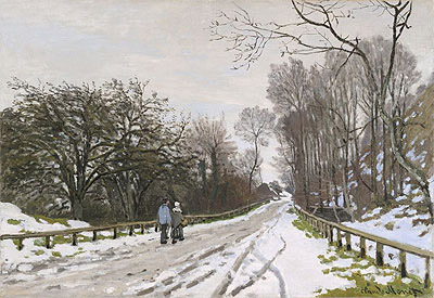 Road toward the Farm Saint-Simeon, Honfleur, 1867 | Claude Monet | Giclée Leinwand Kunstdruck