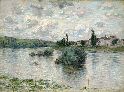 View of the Seine, Lavacourt, 1880 | Claude Monet | Giclée Leinwand Kunstdruck