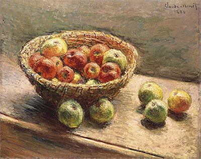 A Bowl of Apples, 1880 | Claude Monet | Giclée Canvas Print