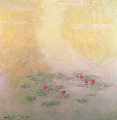 Nympheas (Water Lilies), 1908 | Claude Monet | Giclée Leinwand Kunstdruck