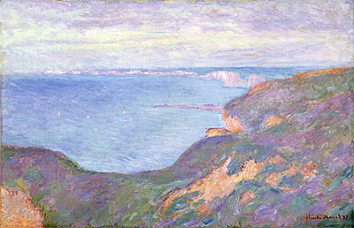 The Cliffs near Dieppe, 1897 | Claude Monet | Giclée Leinwand Kunstdruck