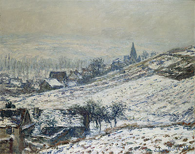 Winter in Giverny, 1885 | Claude Monet | Giclée Leinwand Kunstdruck