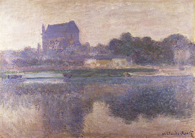 Vernon Church in Fog, 1893 | Claude Monet | Giclée Leinwand Kunstdruck