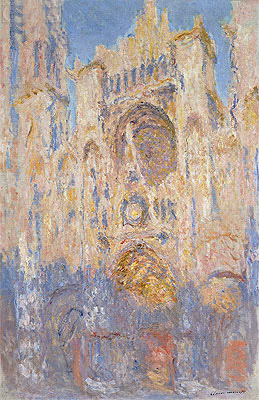 Rouen Cathedral, Effects of Sunlight, Sunset, 1892 | Claude Monet | Giclée Leinwand Kunstdruck