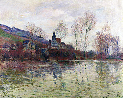 Floods at Giverny, 1886 | Claude Monet | Giclée Leinwand Kunstdruck