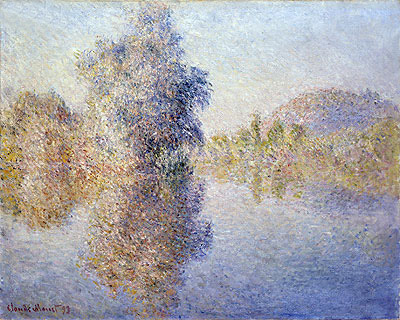 Early Morning on the Seine at Giverny, 1893 | Claude Monet | Giclée Leinwand Kunstdruck