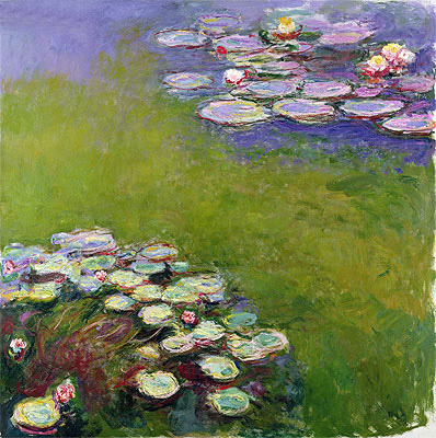 Water Lilies, Harmony in Blue, c.1914/17 | Claude Monet | Giclée Canvas Print