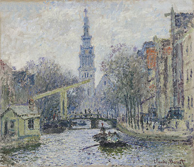 Kanal in Amsterdam, 1874 | Claude Monet