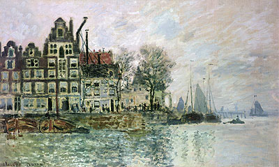 The Port of Amsterdam, c.1873 | Claude Monet | Giclée Leinwand Kunstdruck