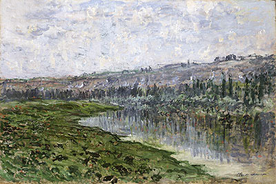 The Seine and the Hills of Chantemsle, 1880 | Claude Monet | Giclée Leinwand Kunstdruck