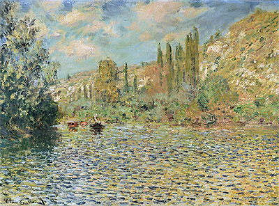 The Seine at Vetheuil, n.d. | Claude Monet | Giclée Leinwand Kunstdruck