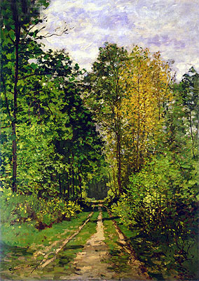 Wooded Path, 1865 | Claude Monet | Giclée Leinwand Kunstdruck