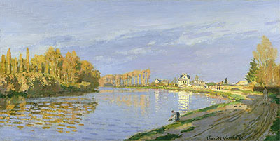 The Seine at Bougival, 1872 | Claude Monet | Giclée Leinwand Kunstdruck