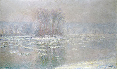 Ice at Bennecourt, 1898 | Claude Monet | Giclée Leinwand Kunstdruck