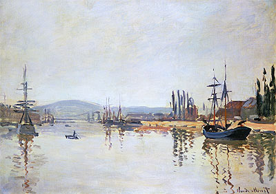 The Seine Below Rouen, n.d. | Claude Monet | Giclée Leinwand Kunstdruck