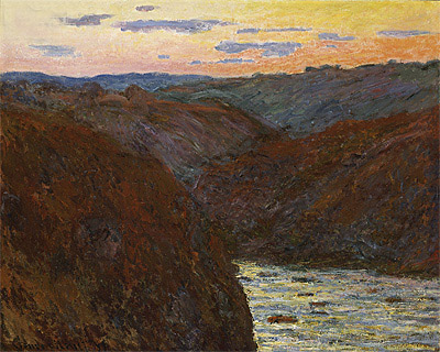 The Creuse, Sunset, 1889 | Claude Monet | Giclée Leinwand Kunstdruck