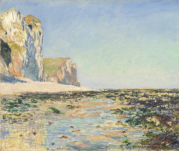 Meeresufer und Klippen von Pourville am Morgen, 1882 | Claude Monet | Giclée Leinwand Kunstdruck