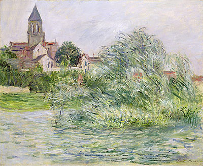 Die Kirche und die Seine in Vétheuil, 1881 | Claude Monet